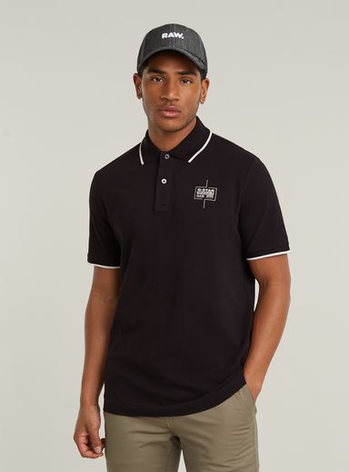 Chest Logo Striped Polo